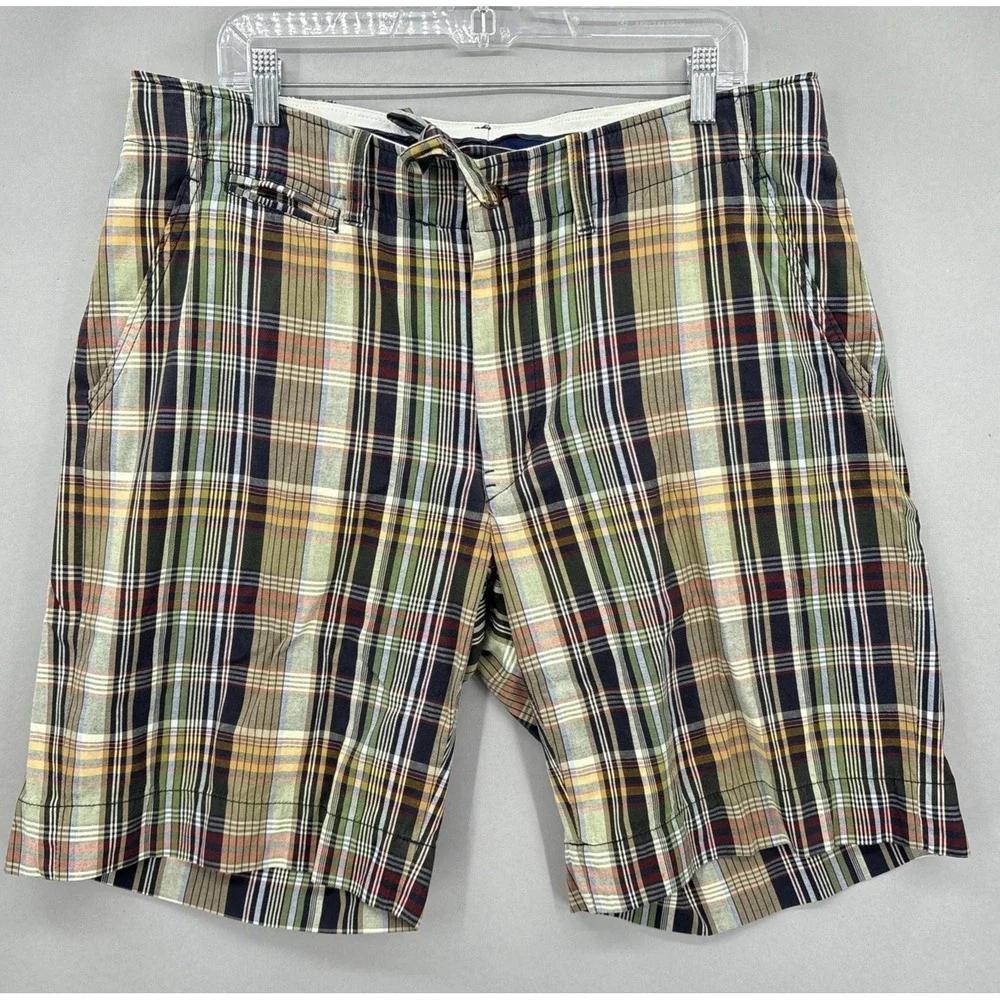 Polo Ralph Lauren Shorts Mens 36 Multicolor‎ Plaid Madras Casual 10